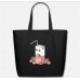 90s Japanese Aesthetic Peach Juice Can Aesthetic Black Eco-Friendly Tote Bag